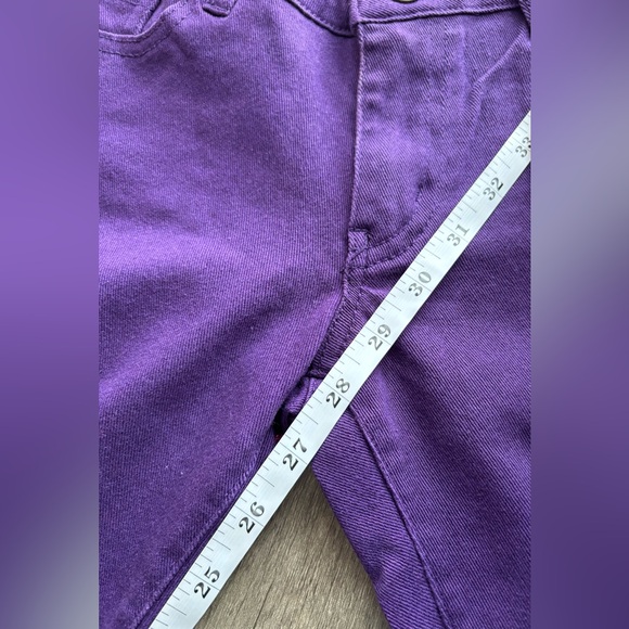 Emperial Premium Jeans Juniors Size 3 Low Rise Skinny Purple Denim 5 Pocket NWT - Picture 9 of 9